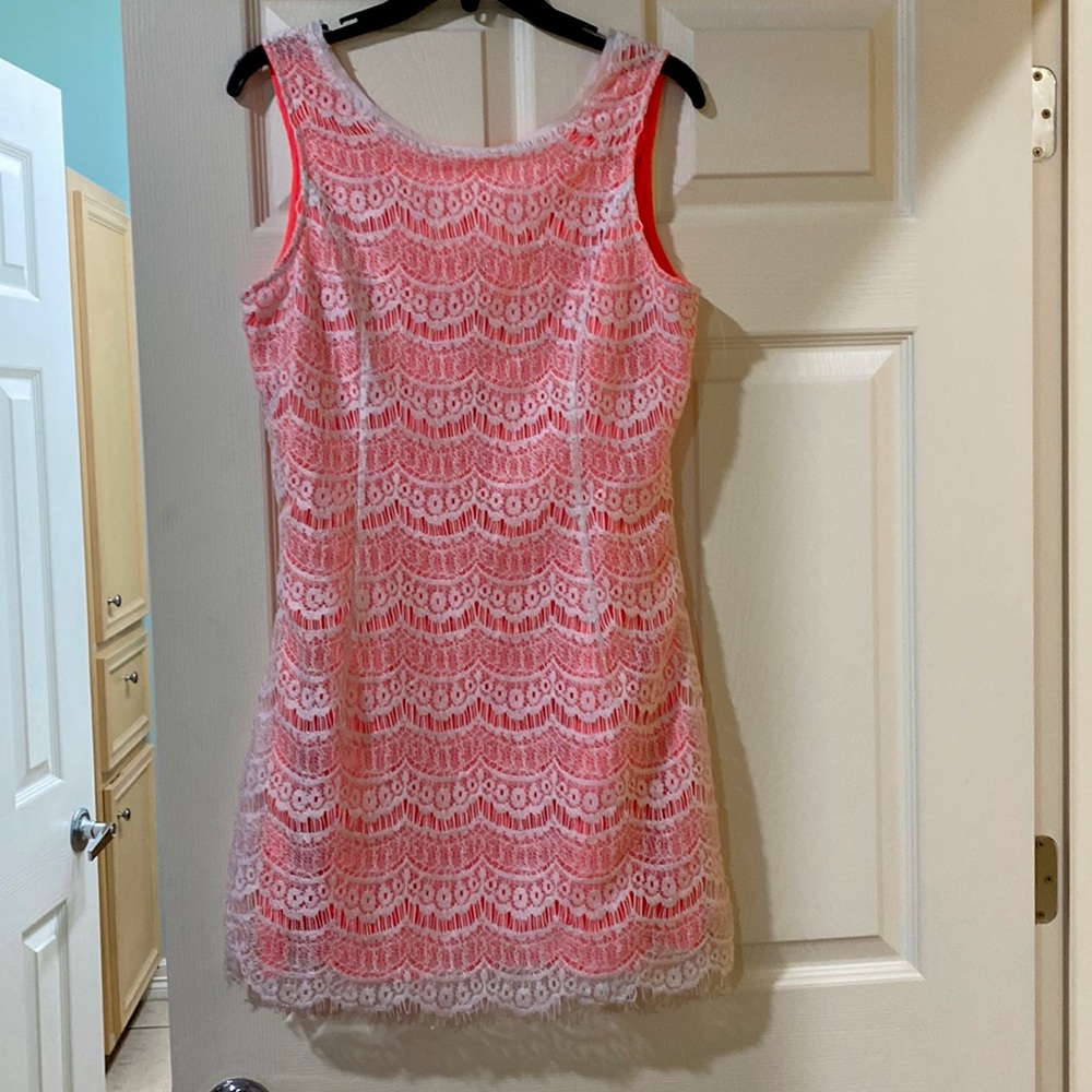 Cute Pink Dress with lace